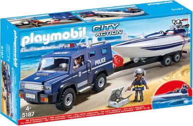 Detailansicht des Artikels: 5187 - Polizei-Truck mit Speedboot