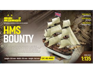 Detailansicht des Artikels: 21801 - HMS Bounty Bausatz 1:135 Mini