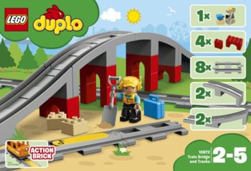 Detailansicht des Artikels: 10872 - LEGO® DUPLO® 10872 - Eisenbahnbrücke und Schienen ( 2-5 )