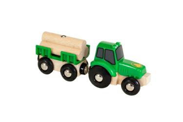Detailansicht des Artikels: 63379900 - BRIO Traktor mit Holz-Anhänge
