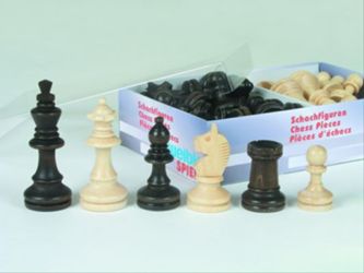 Detailansicht des Artikels: 01120 - Schachfiguren Ahorn braun +