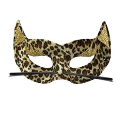 Detailansicht des Artikels: 03636 - AUGENMASKE VELVET LEOPARD MIT