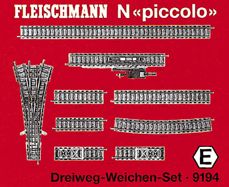 Detailansicht des Artikels: 9194 - DREIWEGWEICHEN SET E