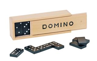 Detailansicht des Artikels: 15335 - Dominospiel im Holzkasten